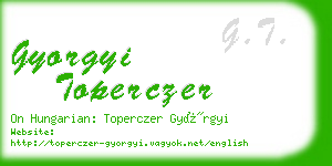 gyorgyi toperczer business card